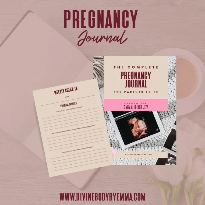 pregnancy journal mockup